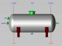 Horizontal vessel model